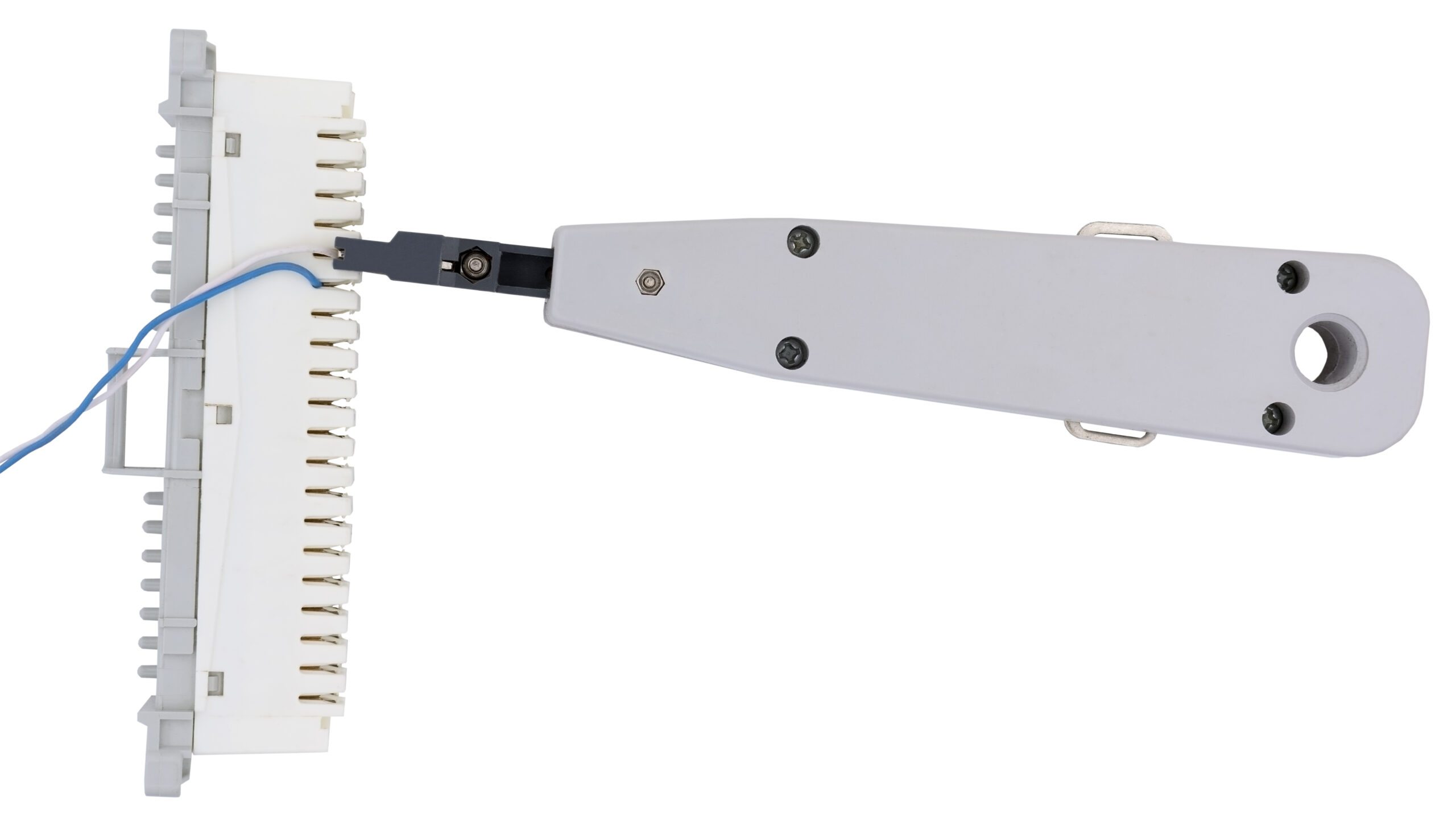 Mechanic rewiring trailer connector and wiring harness